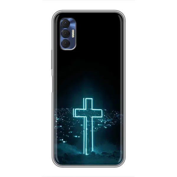 Чохол з принтом «Хрест і місто» для TECNO Spark 8P