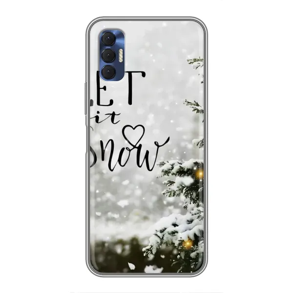Чехол с принтом «Let it snow» для TECNO Spark 8P Чехол с принтом «Let it snow» для TECNO Spark 8P