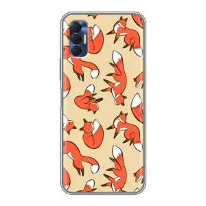 Чехлы с картинкой Лисички для TECNO Spark 8P (VPrint) (Лисички)