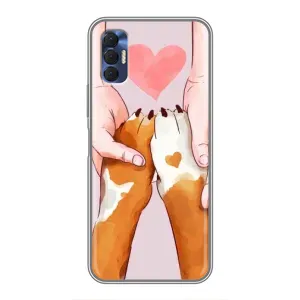 Чехол с принтом «Любовь к собакам» для TECNO Spark 8P