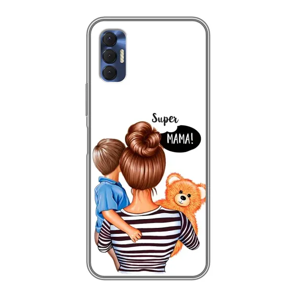 Чехол с принтом «Мама с сыном» для TECNO Spark 8P