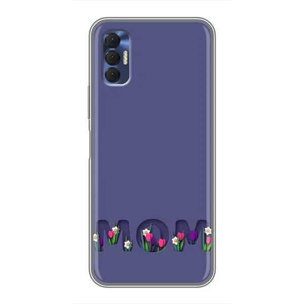Чехол с принтом «Мама в цветах» для TECNO Spark 8P