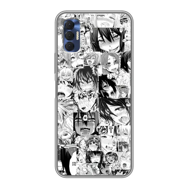 Чохол з принтом «Ahegao manga» для TECNO Spark 8P