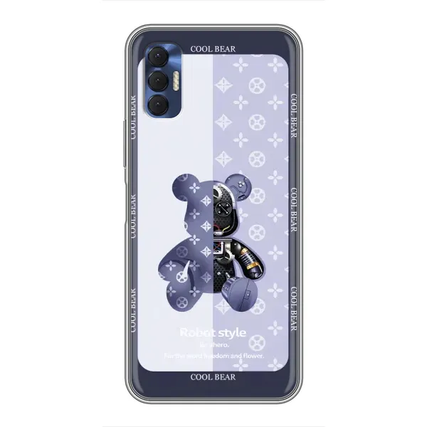 Чехол с принтом «Медвежонок LV» для TECNO Spark 8P
