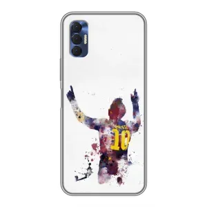 Чехлы Месси для TECNO Spark 8P (AlphaPrint) (Messi Barca)