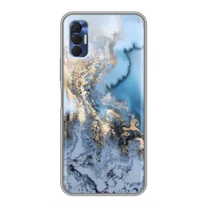 Мраморний чехол на TECNO Spark 8P (VPrint) (Ніжний мрамор)