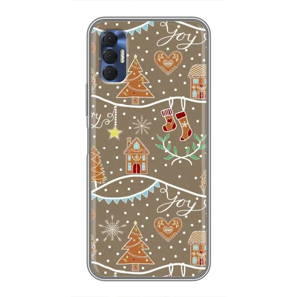 Чехол с принтом «Новогодние пряники» для TECNO Spark 8P Чехол с принтом «Новогодние пряники» для TECNO Spark 8P