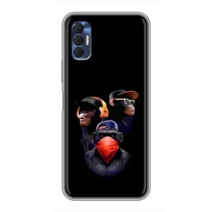 Чохол з Мавпами TECNO Spark 8P - (AlphaPrint) (Три мавпи)