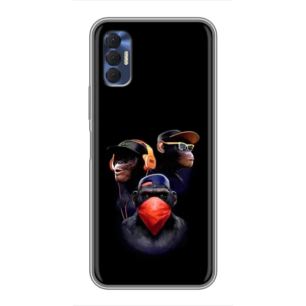 Чохол з принтом «Три мавпи» для TECNO Spark 8P