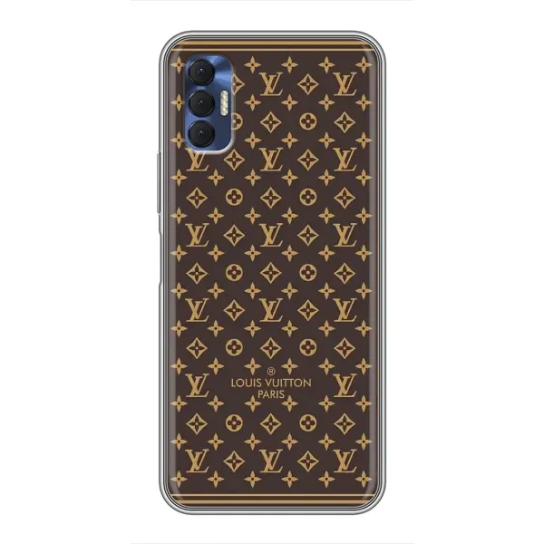 Чохол з принтом «шпалери LV» для TECNO Spark 8P