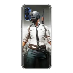 Чехол PUBG для Техно Спарк 8Р (AlphaPrint)