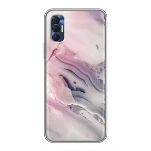 Мраморний чехол на TECNO Spark 8P (VPrint) (Пурпурний Мрамор)