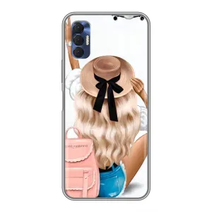 Чехол с печатью для TECNO Spark 8P - (Мода) (AlphaPrint) (Путешествие)