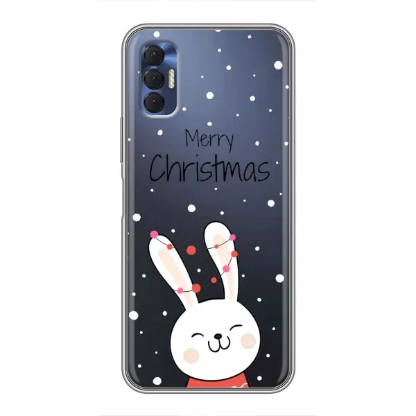 Чехол с принтом «Рождественский заяц» для TECNO Spark 8P