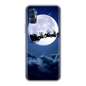 Чехол с принтом «Санта - луна» для TECNO Spark 8P