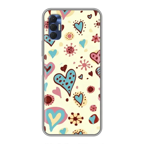 Чохол з принтом «Сердечки» для TECNO Spark 8P Чохол з принтом «Сердечки» для TECNO Spark 8P