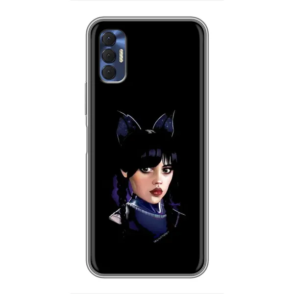 Чехол с принтом «серьезная Уэнздей» для TECNO Spark 8P