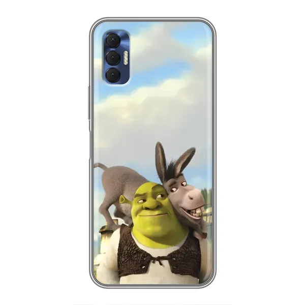Чехол с принтом «Шрек и Осел» для TECNO Spark 8P