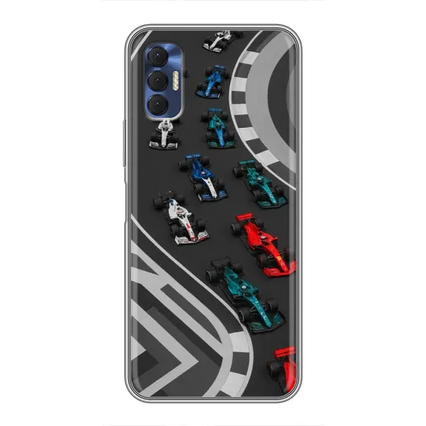Чехол с принтом «Трасса Ф1» для TECNO Spark 8P