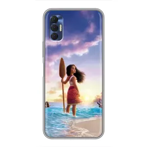 Чехол с принтом «Моана с веслом» для TECNO Spark 8P