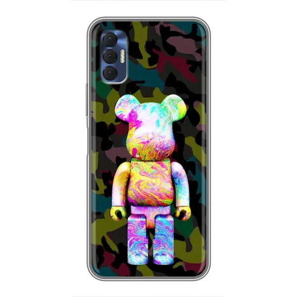 Чехол с принтом «Яркий Bearbrick» для TECNO Spark 8P