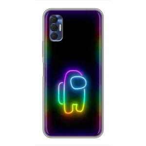 Чехол Амонг Ас для TECNO Spark 8P (AlphaPrint) (Яркий скин)