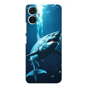 Чехол с картинкой «Хищники» для TECNO Spark 9 Pro (Акула под водой)