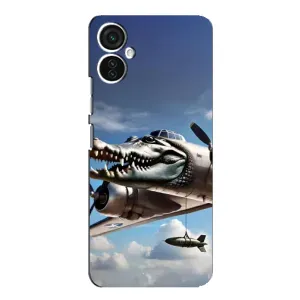 Чехол с мемом Тралалело тралала на TECNO Spark 9 Pro (Бомбардиро крокодило)