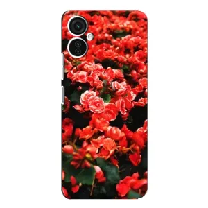 Чохли з квітами для TECNO Spark 9 Pro (VPrint) (Квіти червоні)