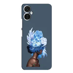Чехлы (ART) Цветы на TECNO Spark 9 Pro (VPrint) (Квіти на голові)