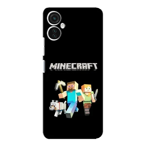 Чехол с принтом «герои Minecraft» для TECNO Spark 9 Pro