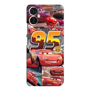 Силіконовий чохол Маквін для TECNO Spark 9 Pro (Колаж Блискавка Маквін)
