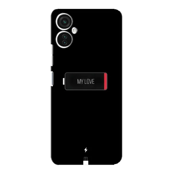Чехол с принтом «Love battery» для TECNO Spark 9 Pro