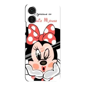 Эксклюзивный чехол для TECNO Spark 9 Pro (AlphaPrint - Мультяшные) (Маус Минни)