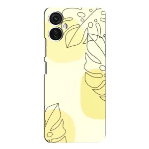 Силиконовый чехол с принтом в цветах на TECNO Spark 9 Pro