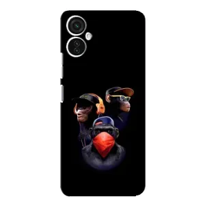 Чехол с Обезьянами TECNO Spark 9 Pro - (AlphaPrint) (Три обезьяны)