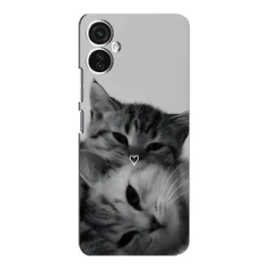 Чехол с рисунком кот на TECNO Spark 9 Pro (Пара котов)
