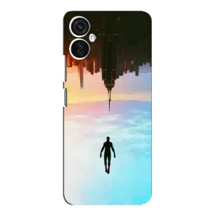 Чехол с человеком пауком для TECNO Spark 9 Pro - (AlphaPrint) (Паук человек)