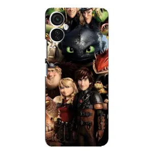Чохол як приборкати дракона на TECNO Spark 9 Pro (Персонажі дракона)