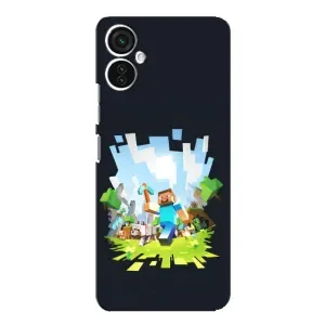 Чохол Майнкрафт на TECNO Spark 9 Pro (AlphaPrint) Minecraft (персонажі Minecraft)