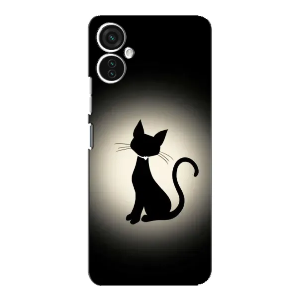 Чехол с принтом «Силуэт котика» для TECNO Spark 9 Pro