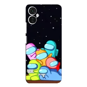 Чехол Амонг Ас для TECNO Spark 9 Pro (AlphaPrint) (Скины в космосе)