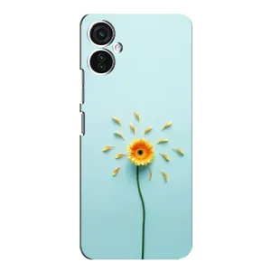 Чохли з квітами для TECNO Spark 9 Pro (VPrint) (Жовта квітка)