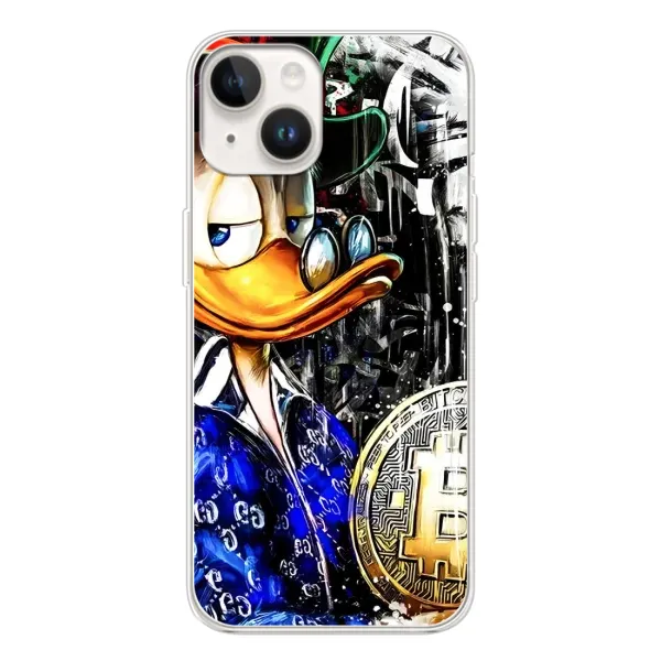 Чехол с принтом «Биткойн Скрудж» для TECNO Spark Go 1