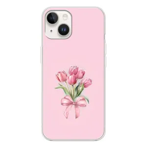 Чехол с розовым рисунком для Tecno Spark Go 1 (Букет цветов)