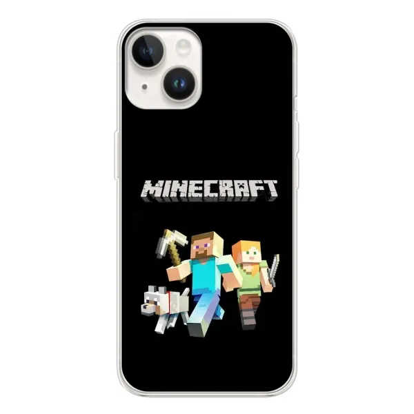 Чохол з принтом «герої Minecraft» для TECNO Spark Go 1