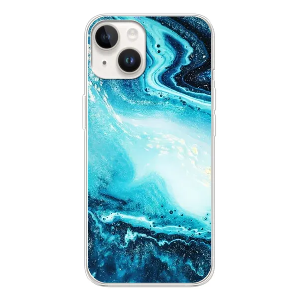 Чехол с принтом «Голубой мрамор» для TECNO Spark Go 1
