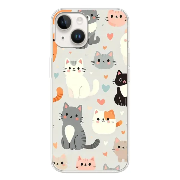 Чехол с принтом «Коллаж котов» для TECNO Spark Go 1