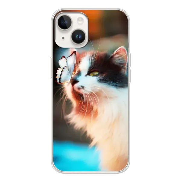 Чехол с принтом «Котик с бабочкой» для TECNO Spark Go 1 Чехол с принтом «Котик с бабочкой» для TECNO Spark Go 1