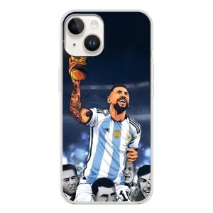 Чехлы для Tecno Spark Go 1 (Leo чемпион) (AlphaPrint) (Месси с кубком)